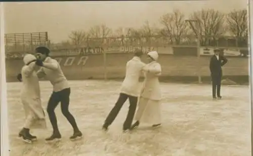 Foto Paris, Eisläufer, Paarlauf, 1912