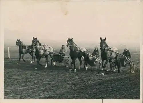 Foto Paris XII Bois de Vincennes, Trabrennen 1941