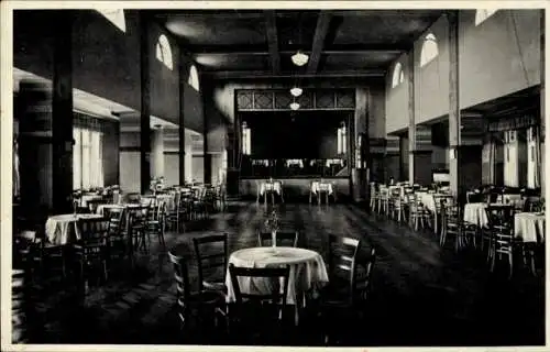 Ak Pixel Herzebrock Clarholz in Westfalen, Restauration und Pensionat, Innenansicht