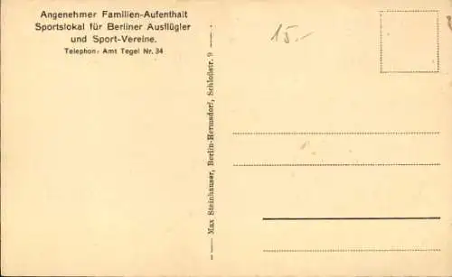 Ak Glienicke Nordbahn bei Hermsdorf in Brandenburg, Restaurant, Wilhelmstraße