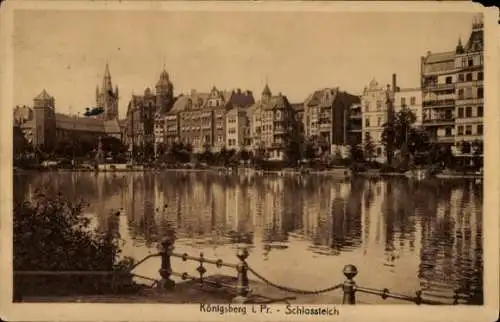 Ak Kaliningrad Königsberg Ostpreußen, Schlossteich