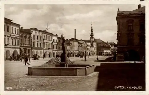 Ak Svitavy Zwittau Region Pardubice, Ringplatz