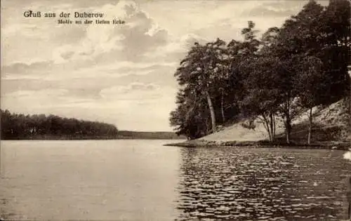Ak Dubrow Müllrose im Landkreis Oder Spree, Motiv an der tiefen Ecke