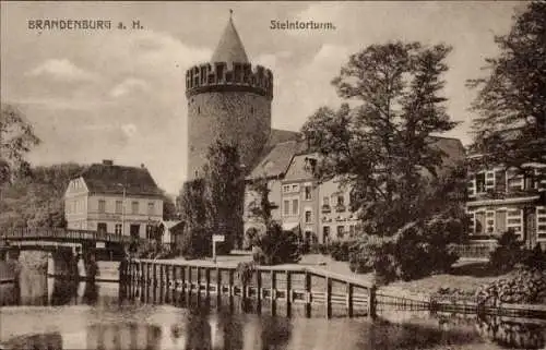 Ak Brandenburg an der Havel, Steintorturm