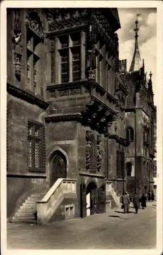 Ak Wrocław Breslau Schlesien, Rathaus