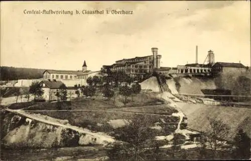Ak Clausthal Zellerfeld im Oberharz, Central-Aufbereitung