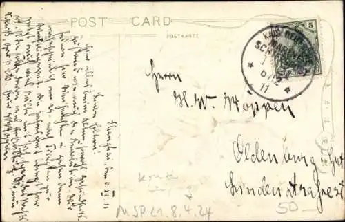 Präge Litho Lilienblüte, MSP 21.8.4.24 Kreuzer Leipzig