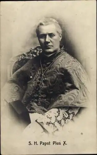 Ak Papst Pius X., Portrait