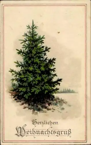 Ak Glückwunsch Weihnachten, Tannenbaum