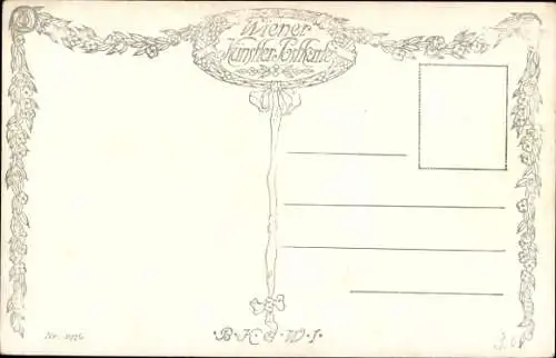 Künstler Ak Wieden, L., Geistliche, Schwarzes Gewand