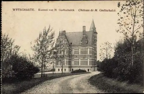 Ak Wytschaete Westflandern, Kasteel van M. Godtschalck