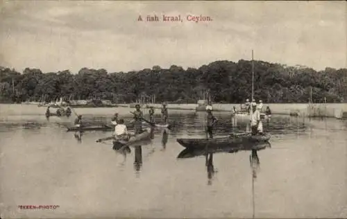 Ak Ceylon Sri Lanka, Fischerboote