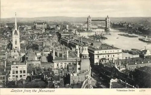 Ak London City England, Gesamtansicht, Denkmal