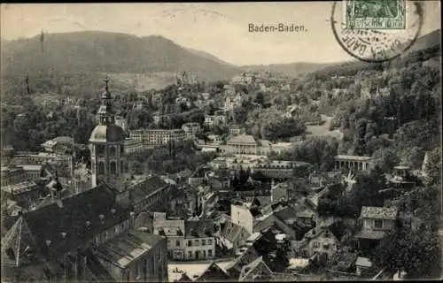 Ak Baden Baden am Schwarzwald, Totalansicht