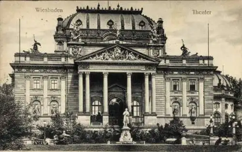 Ak Wiesbaden in Hessen, Theater