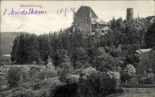 Ak Mindelheim im Unterallgäu, Schloss Mindelburg