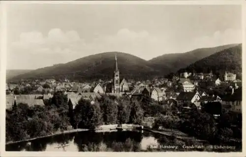 Ak Bad Harzburg am Harz, Gondelteich, Eichenberg, Kirchturm