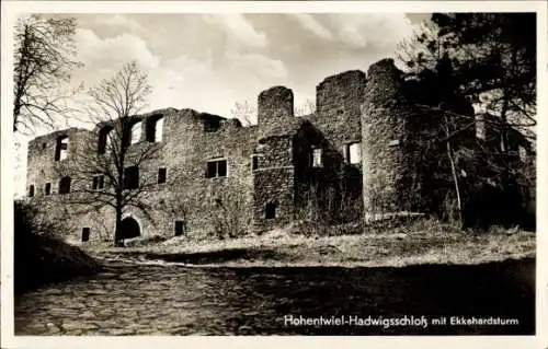 Ak Singen Hohentwiel Baden Württemberg, Hadwigsschloss, Ekkehardsturm
