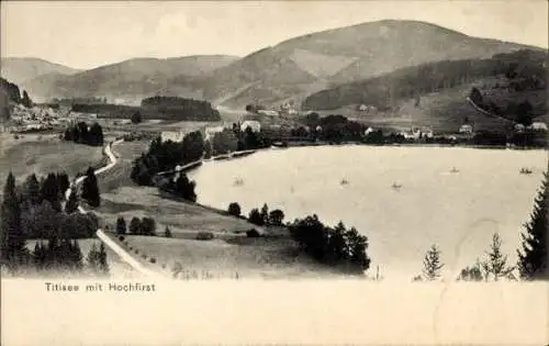 Ak Titisee Neustadt im Breisgau Hochschwarzwald, Hochfirst, Panorama