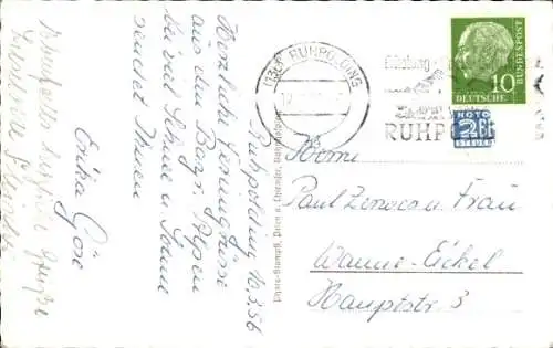 Ak Ruhpolding in Oberbayern, Teilansicht, Winteransicht