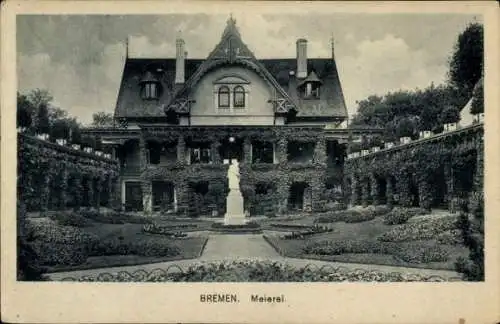 Ak Hansestadt Bremen, Meierei, Statue