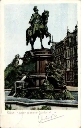 Ak Köln am Rhein, Kaiser Wilhelm-Denkmal