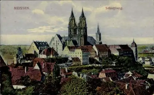 Ak Meißen an der Elbe, Schlossberg