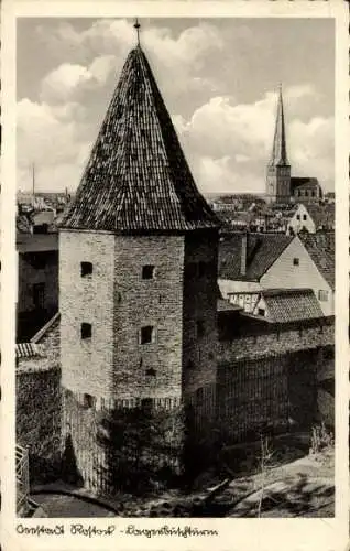 Ak Hansestadt Rostock, Lagebuschturm