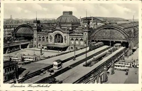 Ak Dresden Altstadt, Hauptbahnhof