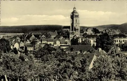 Ak Bad Wildungen in Hessen, Teilansicht, Kirchturm