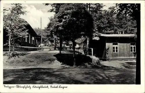 Ak Königsbrück in der Oberlausitz, Truppenübungsplatz, Lager