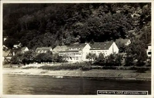 Ak Postelwitz Bad Schandau Sächsische Schweiz, Café Häntzschel