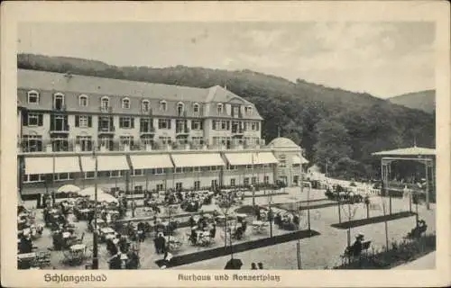 Ak Schlangenbad im Taunus Hessen, Kurhaus, Konzertplatz