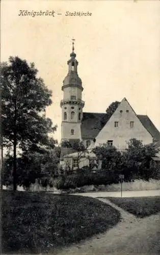 Ak Königsbrück in der Oberlausitz, Stadtkirche