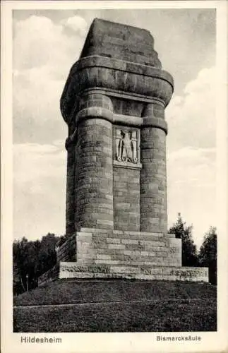 Ak Hildesheim in Niedersachsen, Bismarcksäule