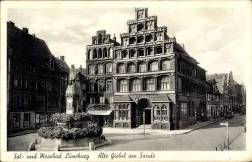 Ak Lüneburg in Niedersachsen, Alte Giebel am Sande