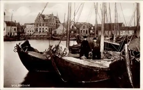 Ak Volendam Nordholland Niederlande, Hafen