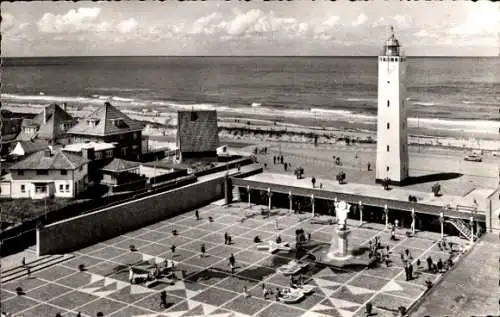 Ak Noordwijk aan Zee Südholland, Vuurtorenplein, Leuchtturm