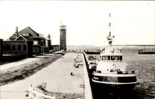 Ak Hoek van Holland Rotterdam Südholland Niederlande, Berghaven, Leuchtturm