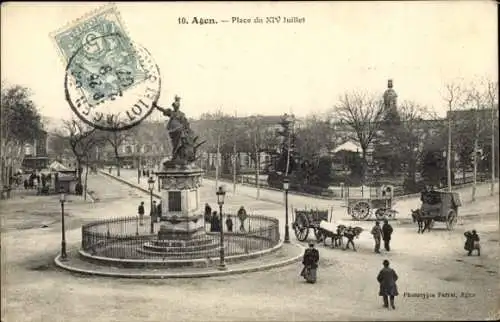 Ak Agen Lot et Garonne, Place du XIV Juillet