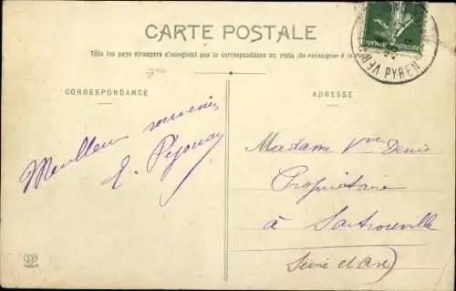 Ak Vernet les Bains Pyrénées Orientales, Le Parc de l'Etablissement