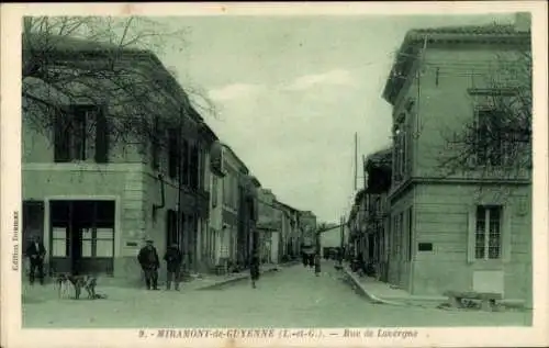 Ak Miramont-de-Guyenne Lot et Garonne, Rue de Lavergne