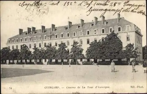 Ak Guingamp Cotes d'Amor, Caserne de La Tour d'Auvergne