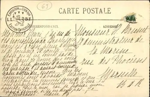 Ak Lyon Rhône, Exposition Coloniale 1914, Ensemble du Village Alpin