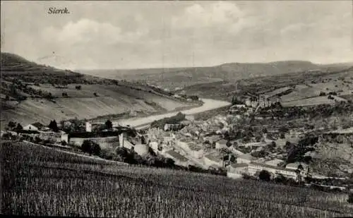 Ak Sierck Moselle, Gesamtansicht