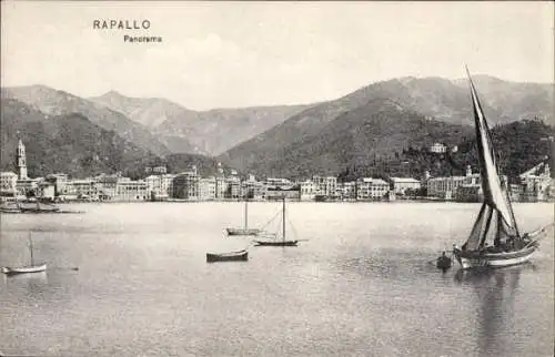 Ak Rapallo Liguria, Panorama