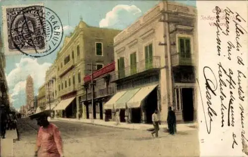 Ak Veracruz Mexico, Calle Independencia
