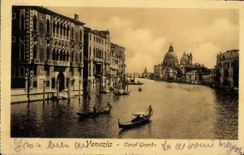 Ak Venezia Venedig Veneto, Canal Grande