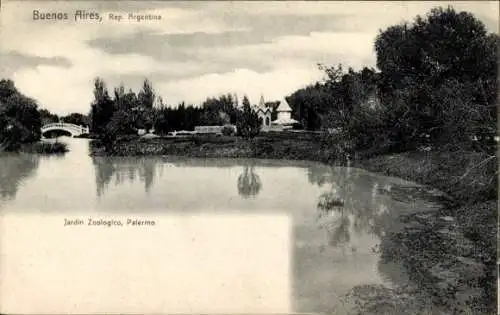 Ak Palermo Buenos Aires Argentinien, Zoologischer Garten