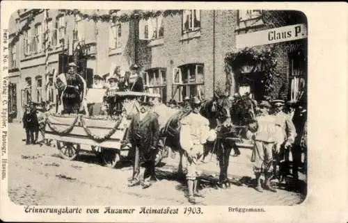 Ak Husum in Nordfriesland, 300 Jahrfeier, Heimatfest 1903, Festzug, Brüggemann